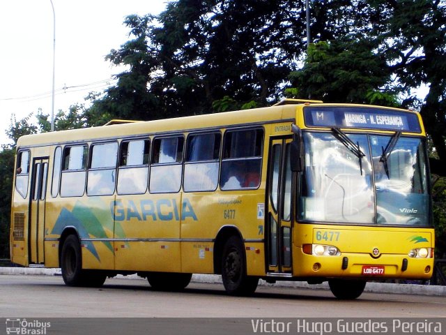 Viação Garcia 6477 na cidade de Maringá, Paraná, Brasil, por Victor Hugo Guedes Pereira. Número da foto: #912942.