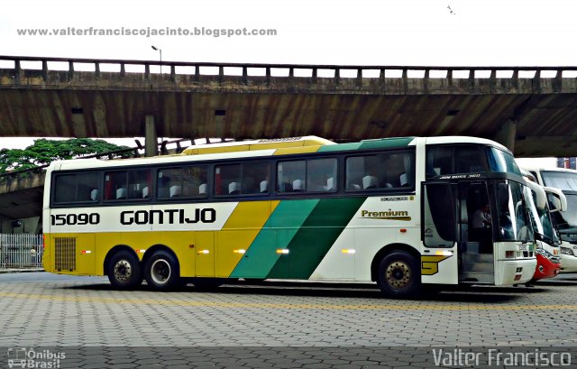 Empresa Gontijo de Transportes 15090 na cidade de Belo Horizonte, Minas Gerais, Brasil, por Valter Francisco. Número da foto: #912812.