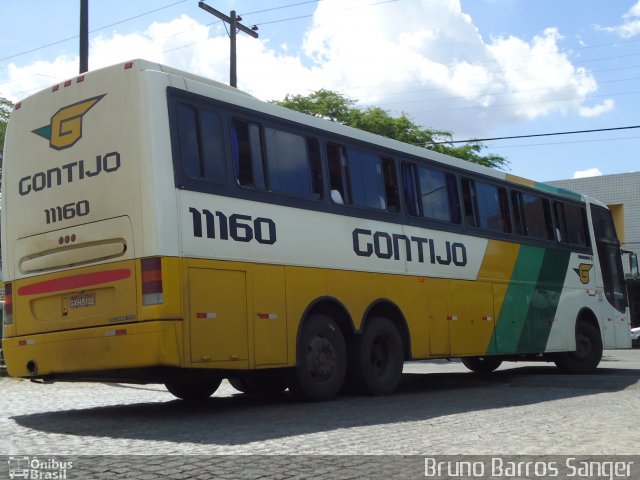 Empresa Gontijo de Transportes 11160 na cidade de Garanhuns, Pernambuco, Brasil, por Bruno Barros Sanger. ID da foto: 912636.