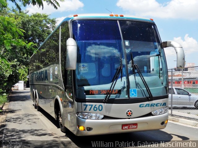 Viação Garcia 7760 na cidade de Osasco, São Paulo, Brasil, por William Patrick Galvão Nascimento. ID da foto: 914929.