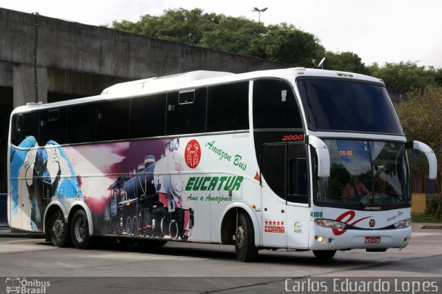 Eucatur - Empresa União Cascavel de Transportes e Turismo 4108 na cidade de Curitiba, Paraná, Brasil, por Carlos Eduardo Lopes. Número da foto: #918103.