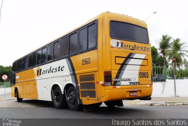 Viação Nordeste 0960 na cidade de Fortaleza, Ceará, Brasil, por Thiago Santos. Número da foto: #917291.