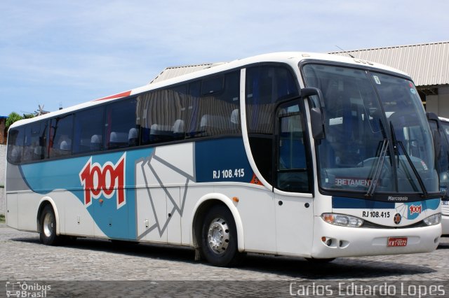 Auto Viação 1001 RJ 108.415 na cidade de Rio de Janeiro, Rio de Janeiro, Brasil, por Carlos Eduardo Lopes. ID da foto: 917957.