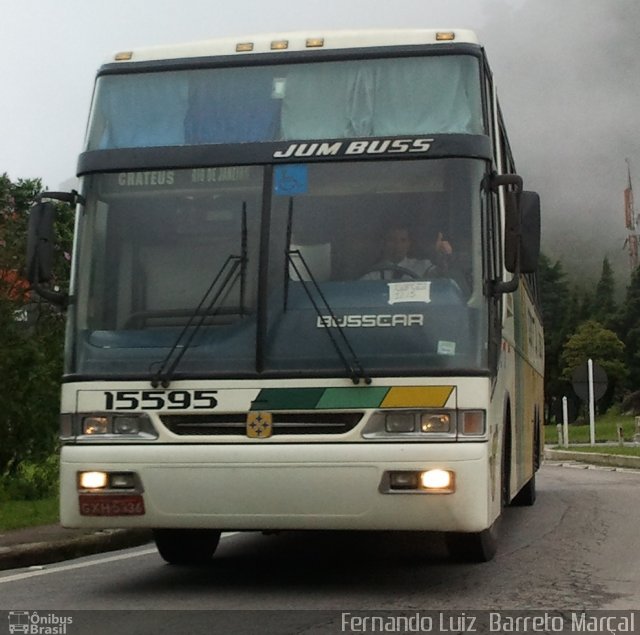 Empresa Gontijo de Transportes 15595 na cidade de Teresópolis, Rio de Janeiro, Brasil, por Fernando Luiz  Barreto Marçal. ID da foto: 918096.