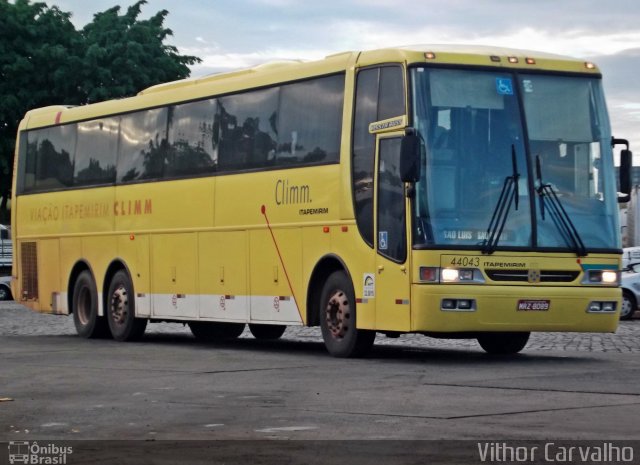 Viação Itapemirim 44043 na cidade de Uberaba, Minas Gerais, Brasil, por Vithor Augusto  Souza Carvalho. Número da foto: #917123.