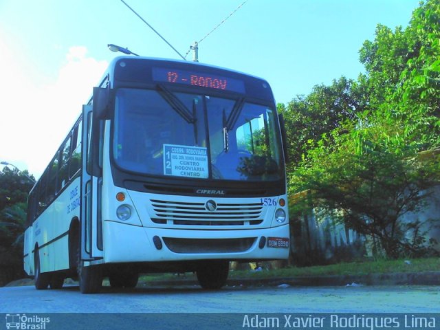 Viação Piracicabana Cubatão 1526 na cidade de Cubatão, São Paulo, Brasil, por Adam Xavier Rodrigues Lima. Número da foto: #919338.
