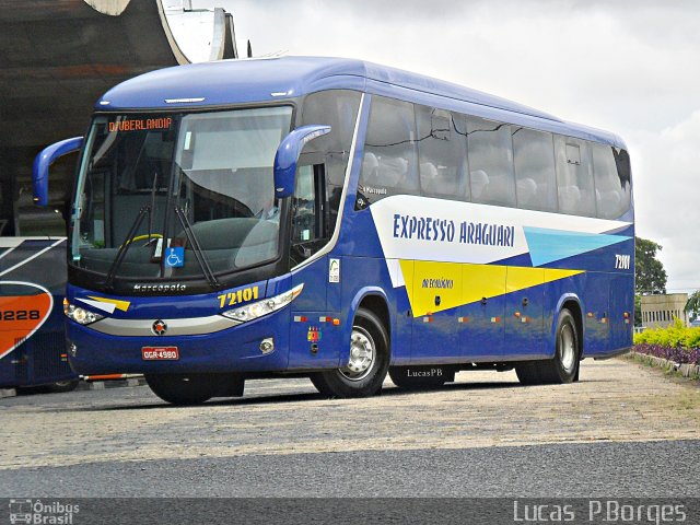 Expresso Araguari 72101 na cidade de Uberlândia, Minas Gerais, Brasil, por Lucas Borges . Número da foto: #918628.