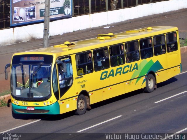 Viação Garcia 7615 na cidade de Maringá, Paraná, Brasil, por Victor Hugo Guedes Pereira. Número da foto: #918355.