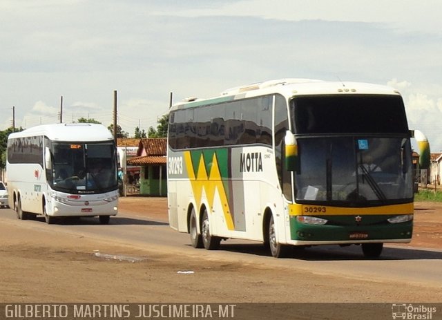 Viação Motta 30293 na cidade de Juscimeira, Mato Grosso, Brasil, por Gilberto Martins. Número da foto: #918968.