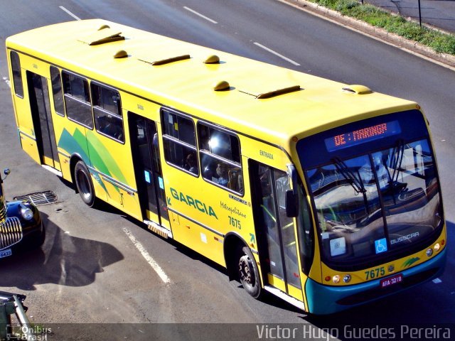 Viação Garcia 7675 na cidade de Maringá, Paraná, Brasil, por Victor Hugo Guedes Pereira. ID da foto: 918363.