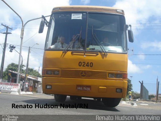 Viação Nordeste 0240 na cidade de Natal, Rio Grande do Norte, Brasil, por Renato Hudson Valdevino. Número da foto: #887425.