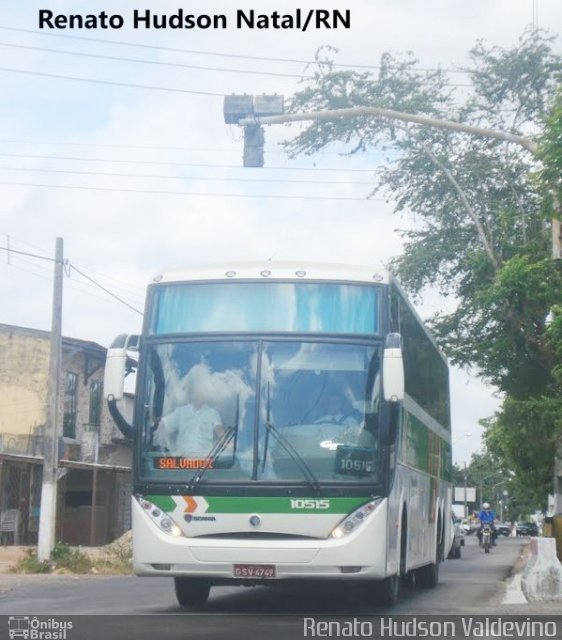 Cia. São Geraldo de Viação 10515 na cidade de Natal, Rio Grande do Norte, Brasil, por Renato Hudson Valdevino. Número da foto: #887422.