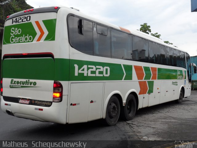 Cia. São Geraldo de Viação 14220 na cidade de Santos, São Paulo, Brasil, por Matheus  Scheguschewsky. Número da foto: #887228.