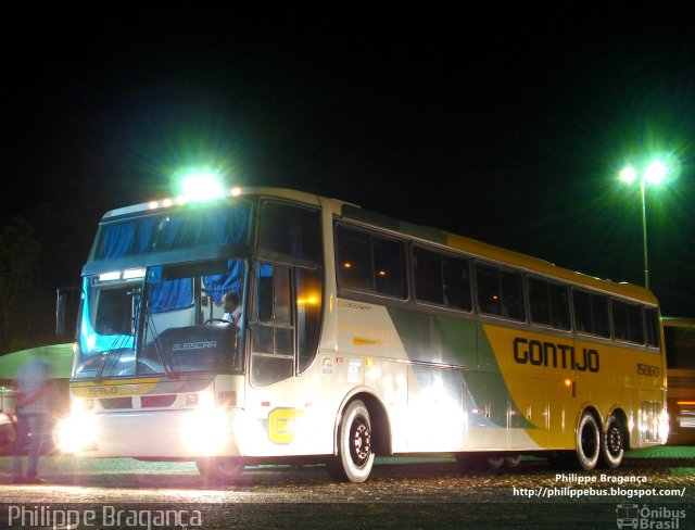 Empresa Gontijo de Transportes 15860 na cidade de João Monlevade, Minas Gerais, Brasil, por Philippe Almeida. ID da foto: 887006.