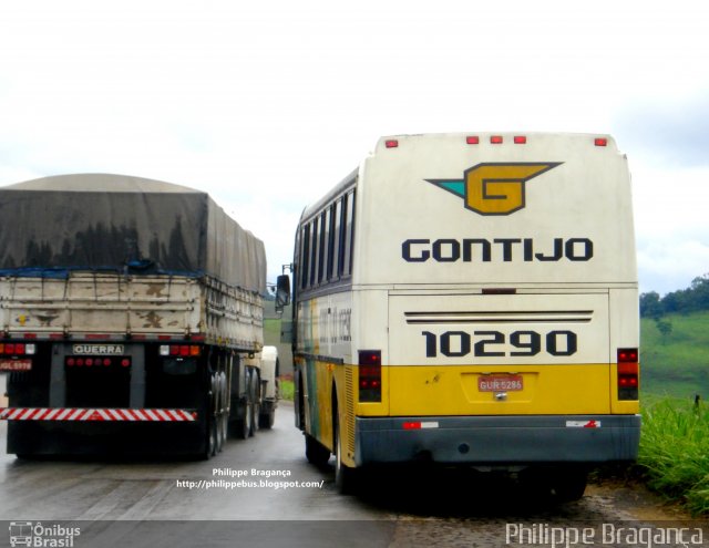 Empresa Gontijo de Transportes 10290 na cidade de João Monlevade, Minas Gerais, Brasil, por Philippe Almeida. Número da foto: #887403.