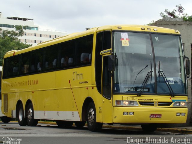 Viação Itapemirim 44005 na cidade de São Paulo, São Paulo, Brasil, por Diego Almeida Araujo. ID da foto: 885725.