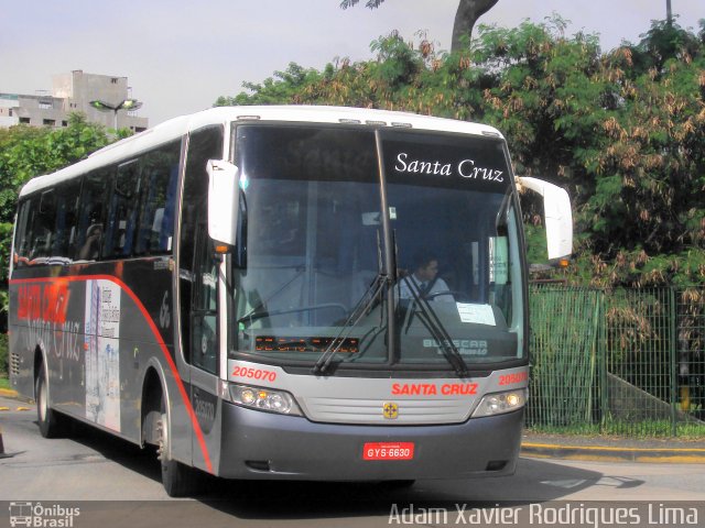 Viação Santa Cruz 205070 na cidade de São Paulo, São Paulo, Brasil, por Adam Xavier Rodrigues Lima. Número da foto: #923420.