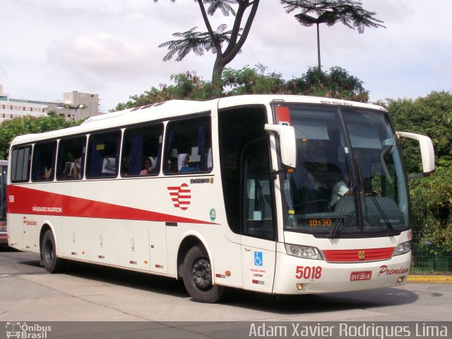 Empresa de Ônibus Pássaro Marron 5018 na cidade de São Paulo, São Paulo, Brasil, por Adam Xavier Rodrigues Lima. Número da foto: #923556.