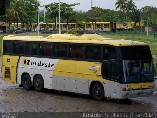 Viação Nordeste 1120 na cidade de João Pessoa, Paraíba, Brasil, por Kristofer S.  Oliveira. ID da foto: 923104.