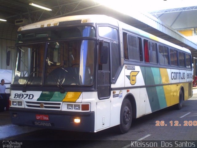 Empresa Gontijo de Transportes 8870 na cidade de Belo Horizonte, Minas Gerais, Brasil, por Kleisson  dos Santos. ID da foto: 924439.