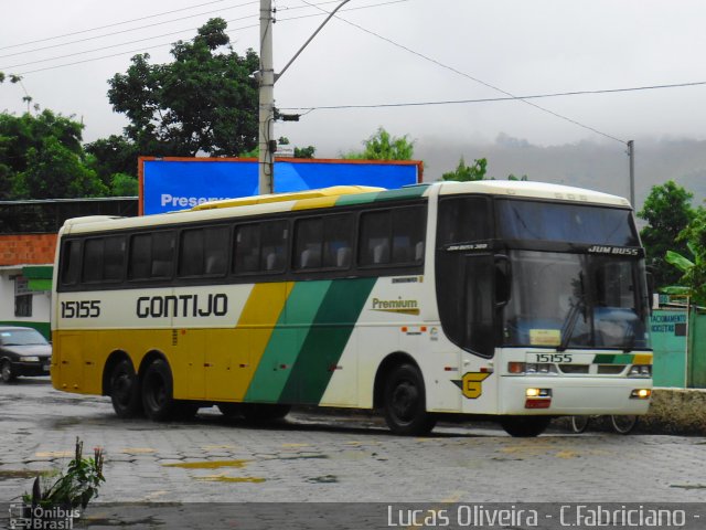 Empresa Gontijo de Transportes 15155 na cidade de Coronel Fabriciano, Minas Gerais, Brasil, por Lucas Oliveira. ID da foto: 925347.