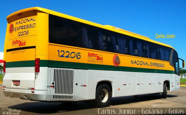 Nacional Expresso 12206 na cidade de Goiânia, Goiás, Brasil, por Carlos Júnior. ID da foto: 927931.