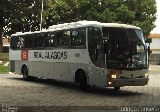 Real Alagoas de Viação 091 na cidade de Maceió, Alagoas, Brasil, por Rodrigo Fonseca. Número da foto: #930009.
