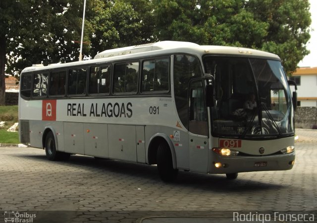 Real Alagoas de Viação 091 na cidade de Maceió, Alagoas, Brasil, por Rodrigo Fonseca. ID da foto: 930009.