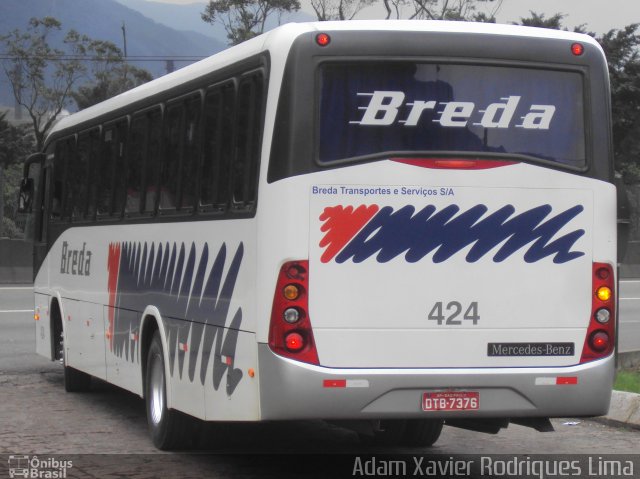 Breda Transportes e Serviços 424 na cidade de Cubatão, São Paulo, Brasil, por Adam Xavier Rodrigues Lima. Número da foto: #928697.