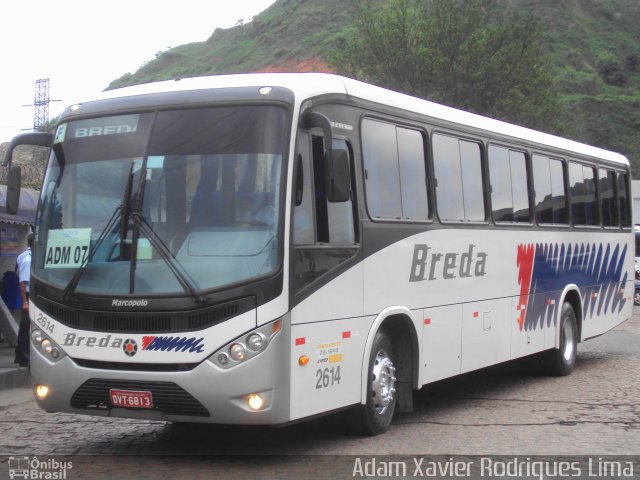 Breda Transportes e Serviços 2614 na cidade de Cubatão, São Paulo, Brasil, por Adam Xavier Rodrigues Lima. ID da foto: 928698.