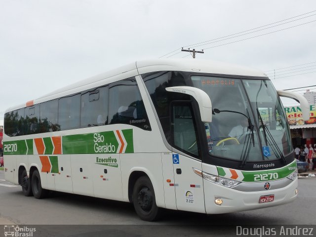 Cia. São Geraldo de Viação 21270 na cidade de Goiânia, Goiás, Brasil, por Douglas Andrez. Número da foto: #931724.