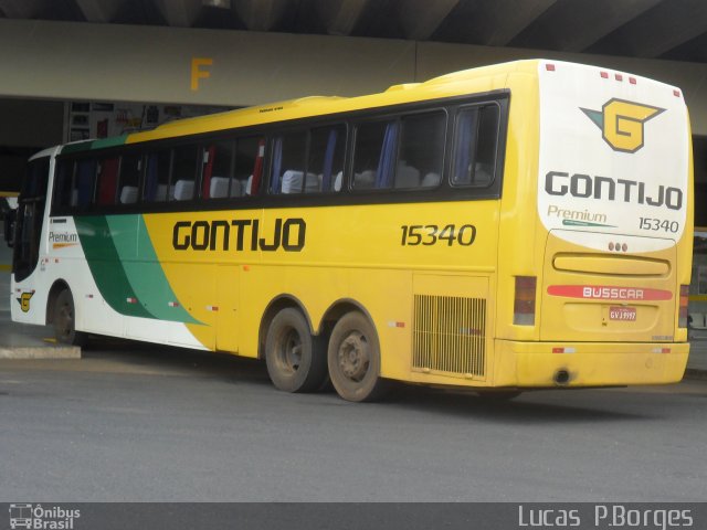 Empresa Gontijo de Transportes 15340 na cidade de Araxá, Minas Gerais, Brasil, por Lucas Borges . Número da foto: #931414.