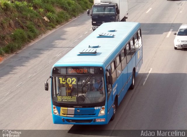 Viação Zurick 6911 na cidade de Belo Horizonte, Minas Gerais, Brasil, por Adão Raimundo Marcelino. Número da foto: #931969.