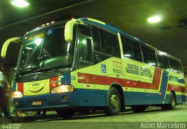 Transporte Coletivo Santa Maria 278 na cidade de Belo Horizonte, Minas Gerais, Brasil, por Adão Raimundo Marcelino. Número da foto: #931872.
