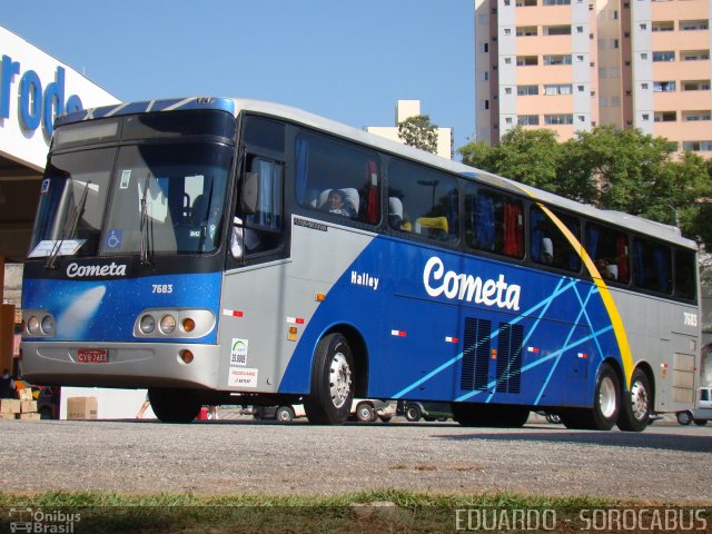 Viação Cometa 7683 na cidade de Sorocaba, São Paulo, Brasil, por EDUARDO - SOROCABUS. ID da foto: 934050.