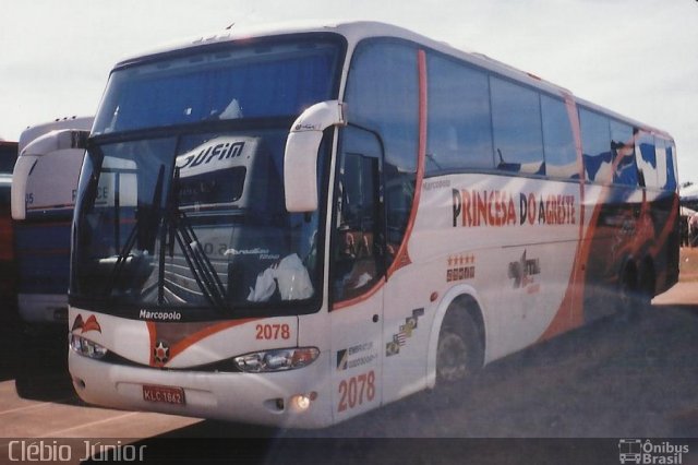 Auto Viação Princesa do Agreste 2078 na cidade de Brasília, Distrito Federal, Brasil, por Clébio Júnior. Número da foto: #933009.