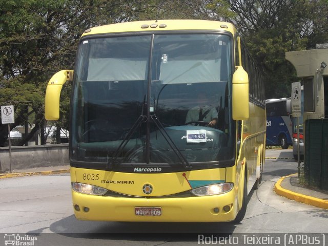 Viação Itapemirim 8035 na cidade de São Paulo, São Paulo, Brasil, por Roberto Teixeira. ID da foto: 934524.