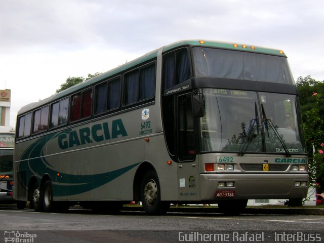 Viação Garcia 6492 na cidade de Curitiba, Paraná, Brasil, por Guilherme Rafael. ID da foto: 933685.