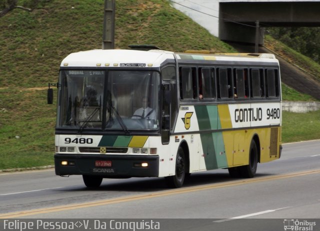 Empresa Gontijo de Transportes 9480 na cidade de Vitória da Conquista, Bahia, Brasil, por Felipe Pessoa de Albuquerque. ID da foto: 935900.