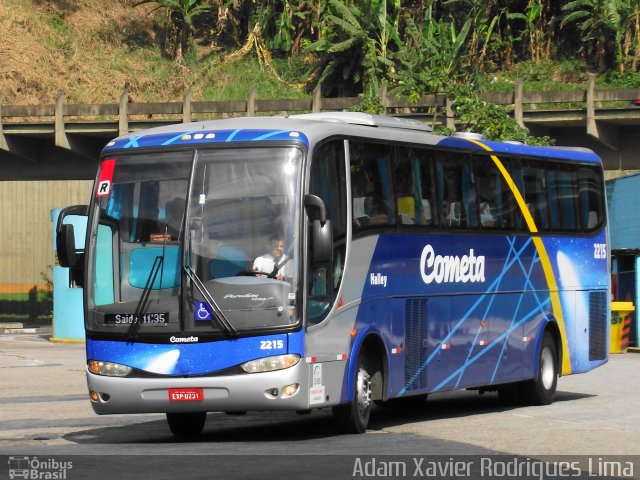 Viação Cometa 2215 na cidade de Santos, São Paulo, Brasil, por Adam Xavier Rodrigues Lima. ID da foto: 937784.