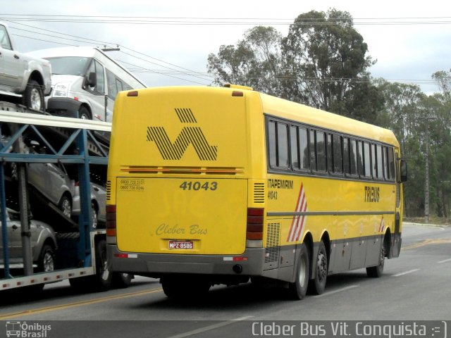 Viação Itapemirim 41043 na cidade de Vitória da Conquista, Bahia, Brasil, por Cleber Bus. ID da foto: 941858.