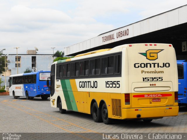 Empresa Gontijo de Transportes 15355 na cidade de Coronel Fabriciano, Minas Gerais, Brasil, por Lucas Oliveira. ID da foto: 941494.