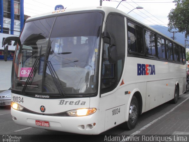 Breda Transportes e Serviços 10034 na cidade de Cubatão, São Paulo, Brasil, por Adam Xavier Rodrigues Lima. ID da foto: 942602.