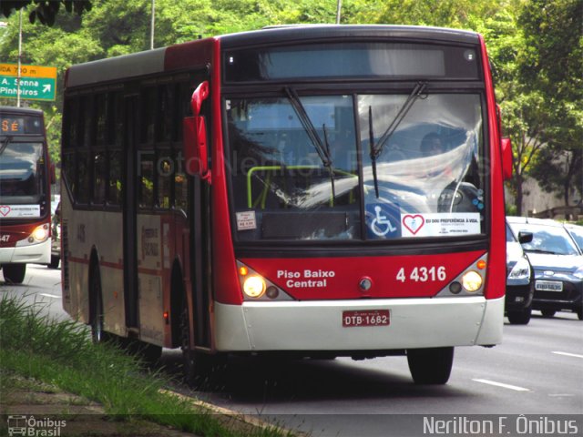 Nova Aliança  4 > Empresa de Transportes Novo Horizonte 4 4316 na cidade de São Paulo, São Paulo, Brasil, por Nerilton F.  ônibus. Número da foto: #944022.