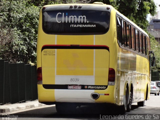 Viação Itapemirim 8039 na cidade de São Paulo, São Paulo, Brasil, por Leonardo Guedes de Sá. ID da foto: 944344.