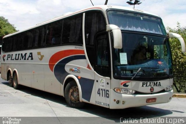 Pluma Conforto e Turismo 4116 na cidade de São Paulo, São Paulo, Brasil, por Carlos Eduardo Lopes. Número da foto: #945100.