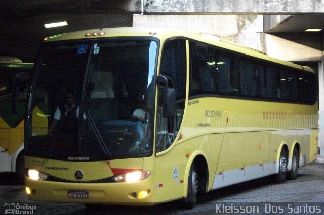 Viação Itapemirim 7005 na cidade de Belo Horizonte, Minas Gerais, Brasil, por Kleisson  dos Santos. Número da foto: #944143.