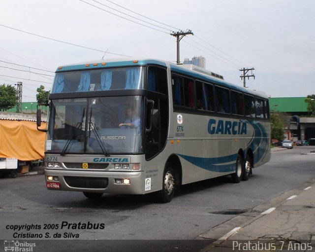 Viação Garcia 6774 na cidade de São Paulo, São Paulo, Brasil, por Cristiano Soares da Silva. Número da foto: #944981.