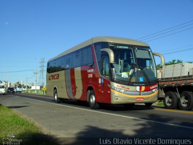 Transportes Única Petrópolis RJ 163.019 na cidade de Campos dos Goytacazes, Rio de Janeiro, Brasil, por Luis Otávio Vicente Domingues. ID da foto: 892069.