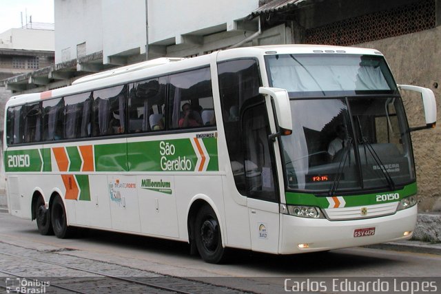 Cia. São Geraldo de Viação 20150 na cidade de Rio de Janeiro, Rio de Janeiro, Brasil, por Carlos Eduardo Lopes. ID da foto: 891875.